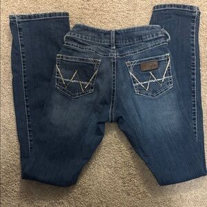 Wrangler Dark Blue Boot Cut Jeans